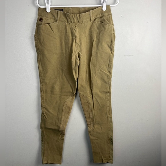 Ariat Pants Womens Khaki Horse Riding Equestrian pants size 28L - Picture 1 of 4